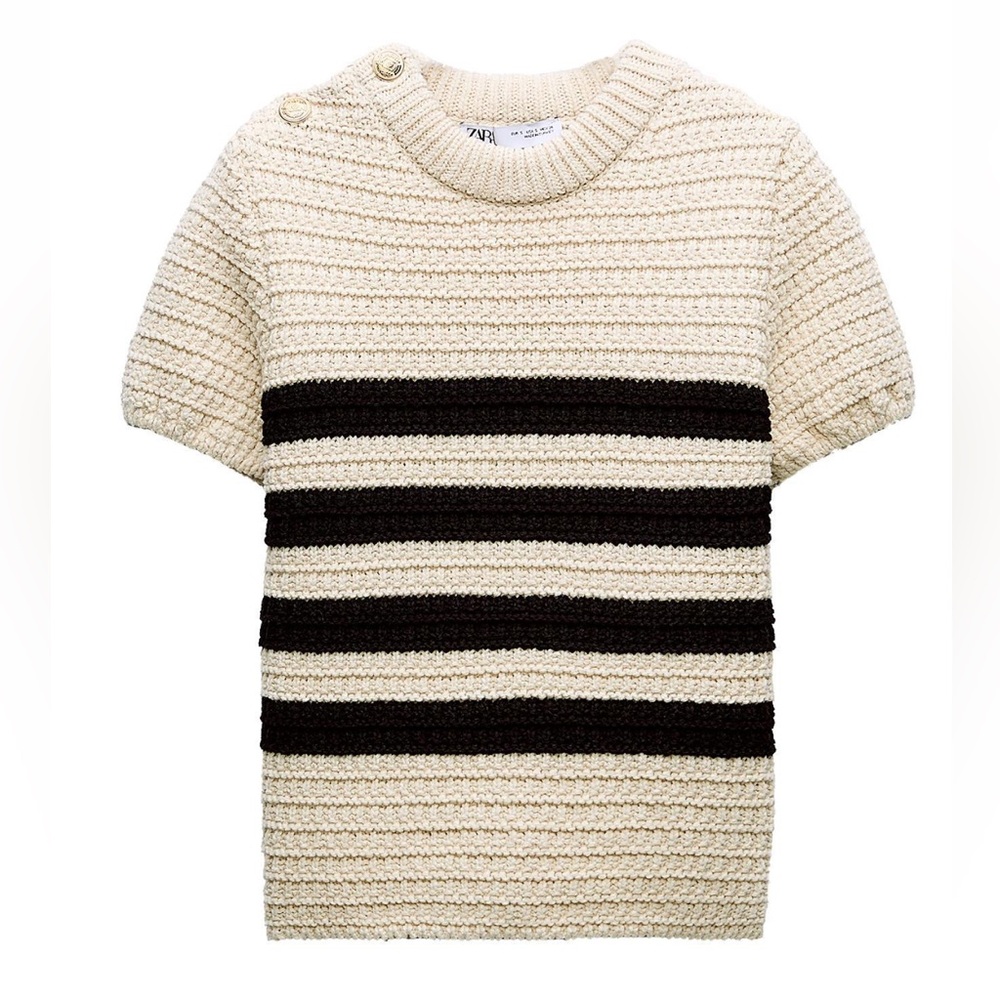 Zara striped knit sweater